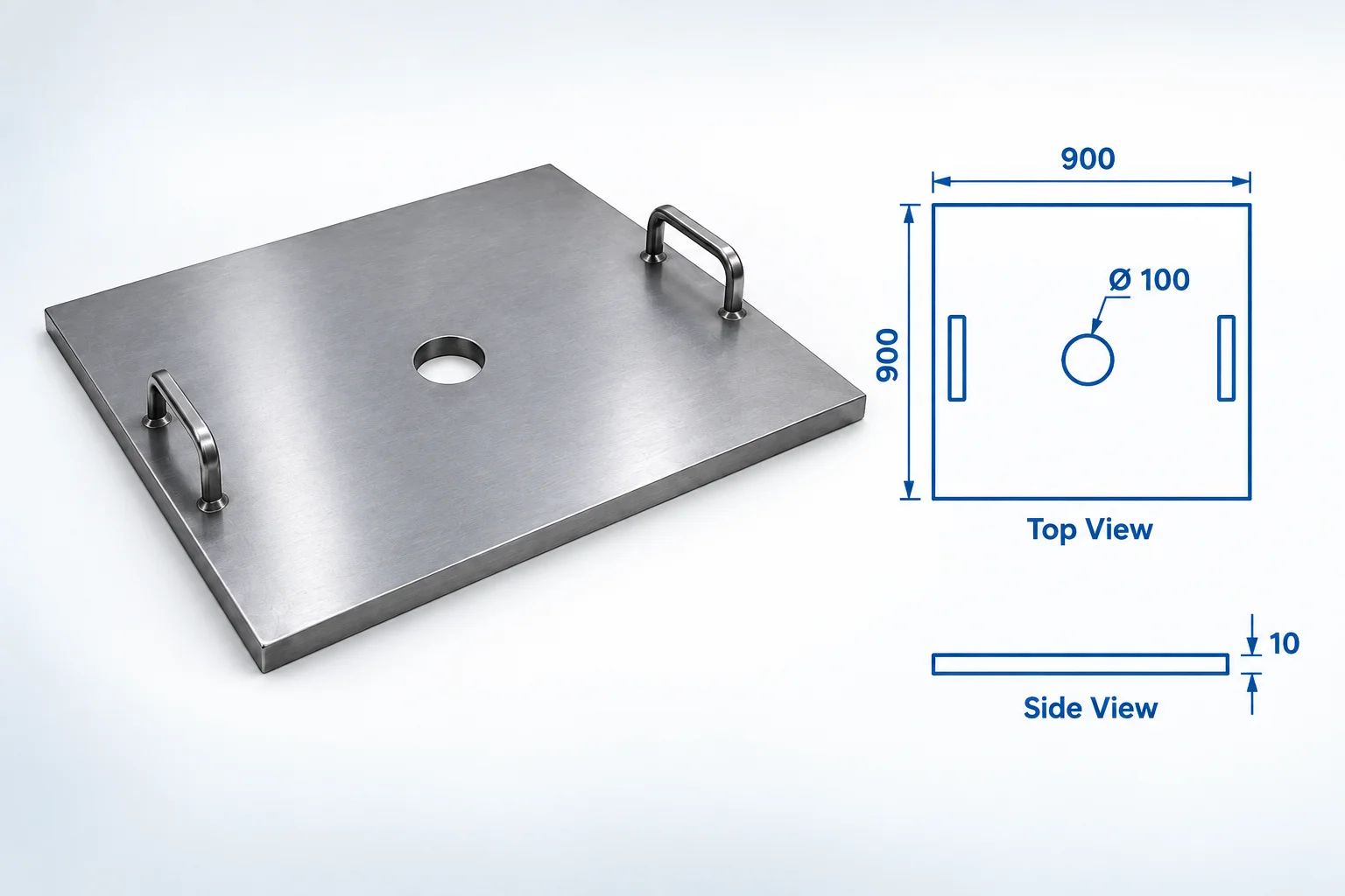 Slump Cone Base Plate